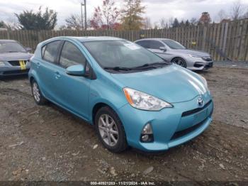  Salvage Toyota Prius c