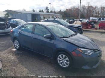  Salvage Toyota Corolla