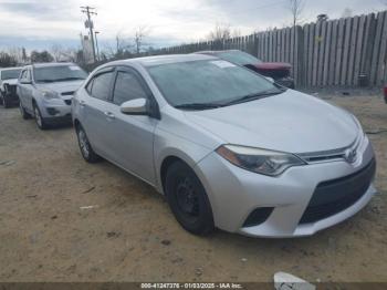  Salvage Toyota Corolla