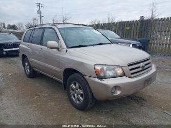  Salvage Toyota Highlander