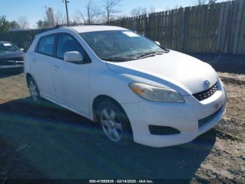  Salvage Toyota Matrix