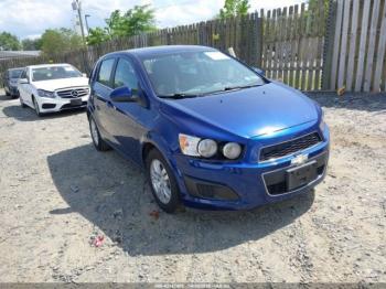  Salvage Chevrolet Sonic