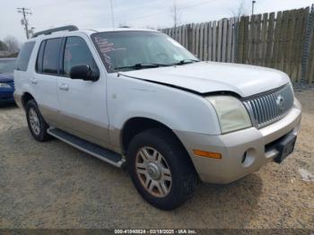  Salvage Mercury Mountaineer