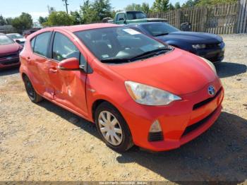  Salvage Toyota Prius c