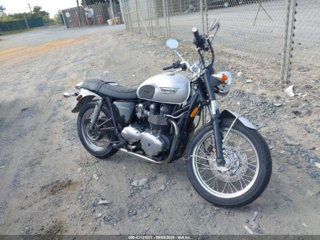  Salvage Triumph Motorcycle Bonneville