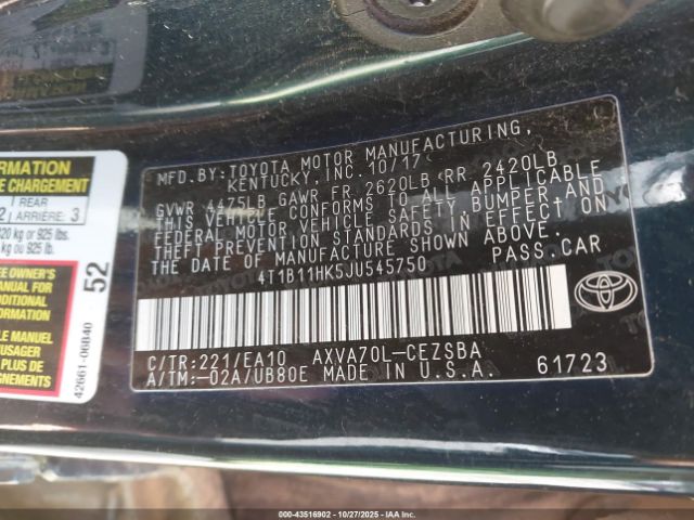 Toyota Camry Se Image 3