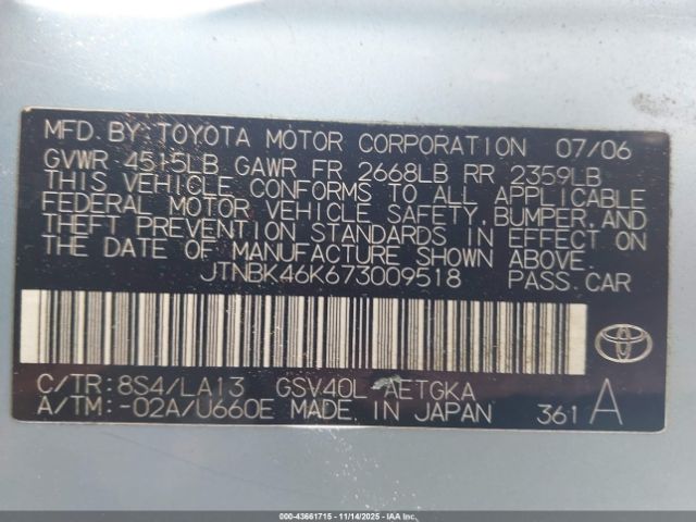 Toyota Camry Xle V6 Image 16