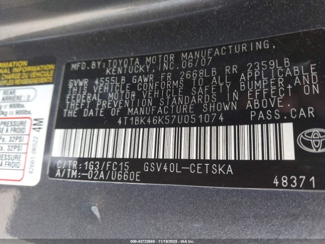 Toyota Camry Se V6 Image 5