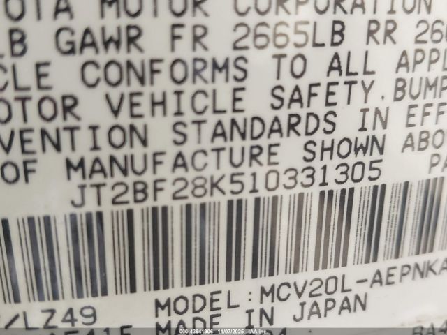 Toyota Camry Le V6 Image 8