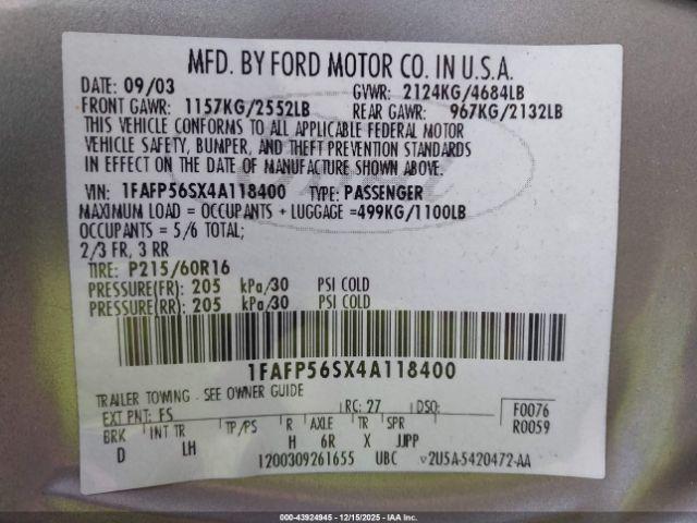 Ford Taurus Sel Image 6