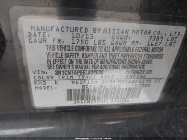 Nissan Versa 1.6 Sv Image 7