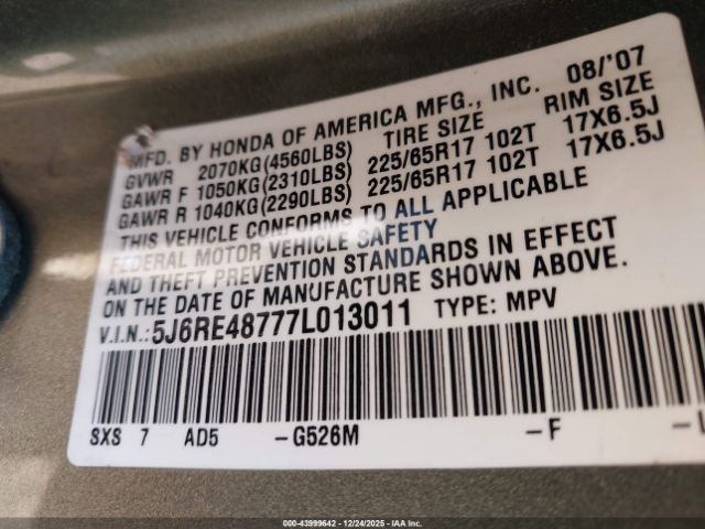 Honda CR-V Ex-l Image 11