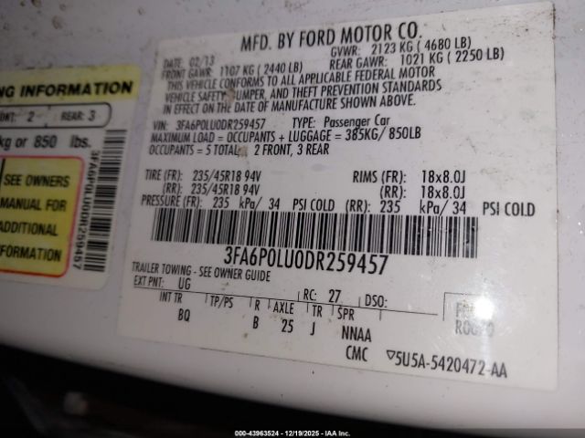 Ford Fusion Se Image 6