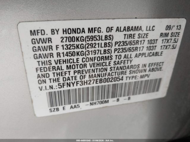 Honda Pilot Lx Image 3