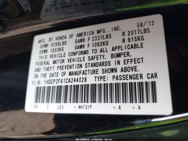 Honda Accord 2.4 Se Image 2