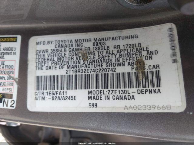 Toyota Corolla Le Image 4