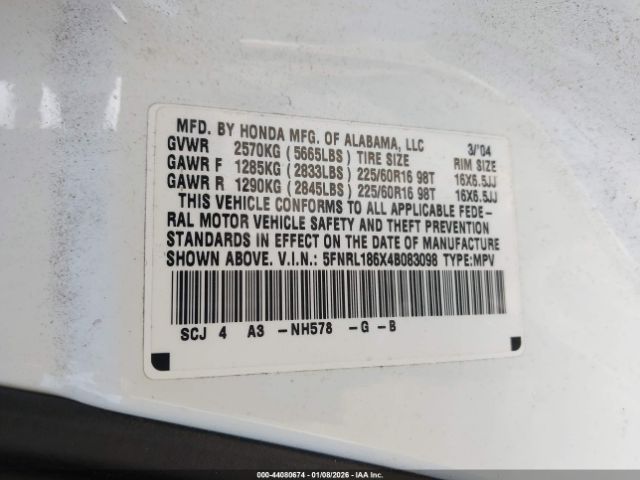 Honda Odyssey Ex Image 5